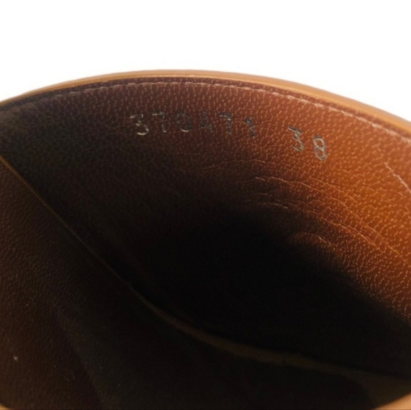 Gucci Cognac Morena Horsebit Studded Leather Clog Wooden Heel Sandal Size 8 - Picture 2 of 13